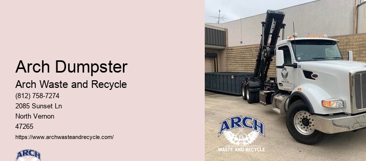 Arch Waste And Recycle Dumpster Rental North Vernon